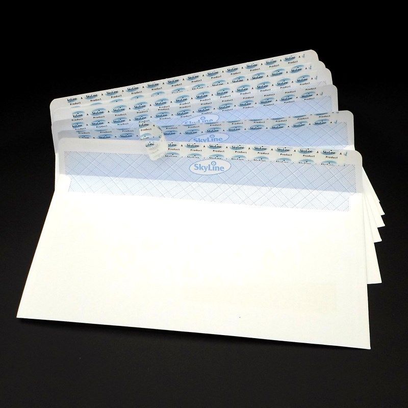 DL white envelope peel and seal self adhesive paper envelope Security Envelopes115*225